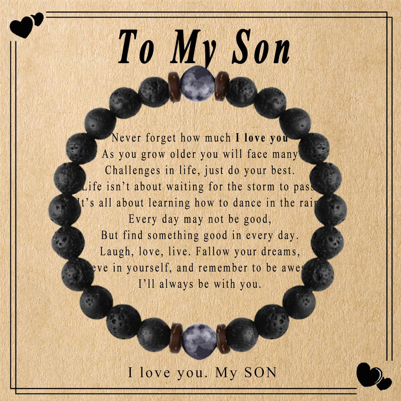 To My Son – Lava Stone Bracelet | A Meaningful Gift He’ll Wear Every Day