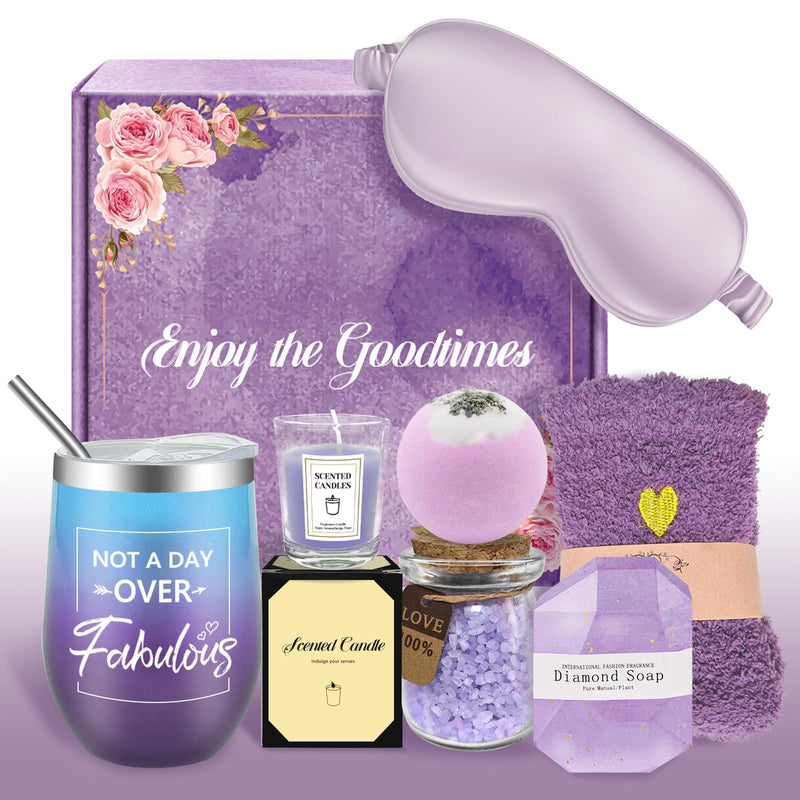 Self Care Gift Set for Women – Relaxing Spa Basket with Tumbler & Cozy Essentials