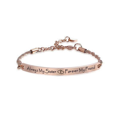 Always My Sister, Forever My Friend Bracelet – Meaningful Gift for Sister