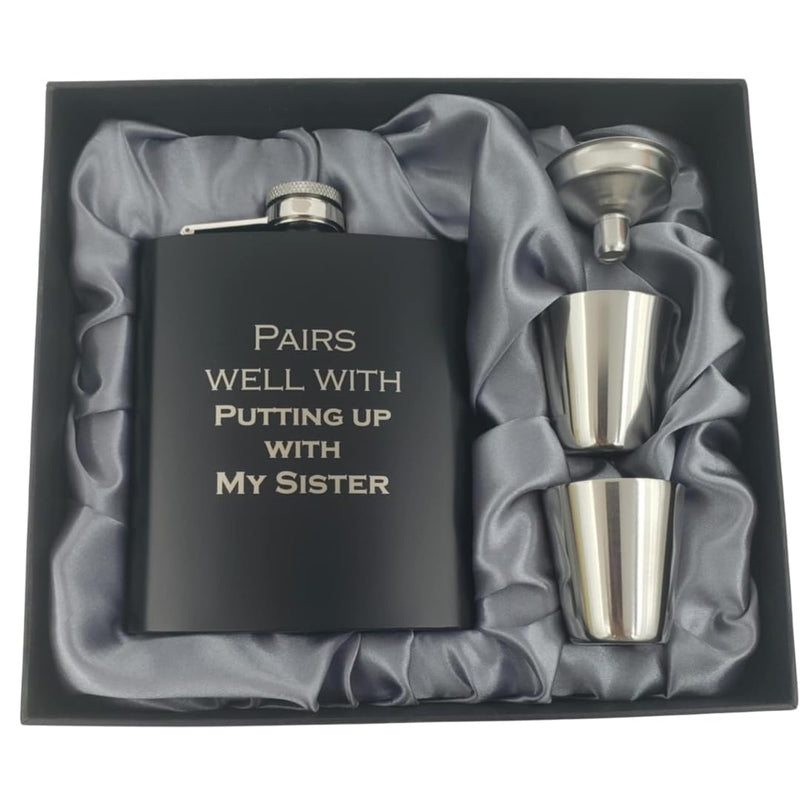 Funny Brother-in-Law Flask Set – A Gift He’ll Actually Laugh At