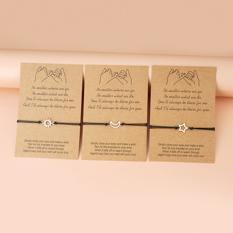3-Piece Set of New Good Friend Bracelets
