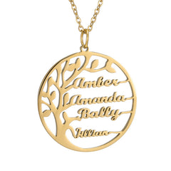 Personalized Tree of Life Necklace – A Meaningful Gift for Mom or Grandma