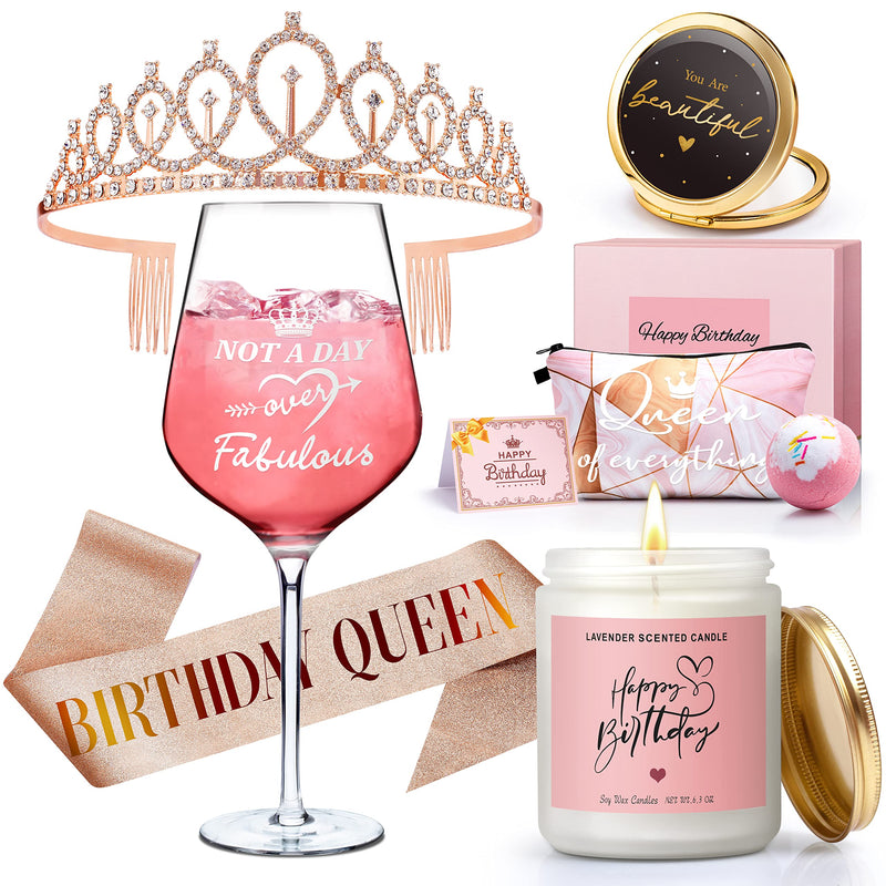Funny Birthday Gift Set for Women – “Not A Day Over Fabulous” Gift Box