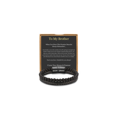 Brother Leather Bracelet – Meaningful Gift He’ll Wear Every Day