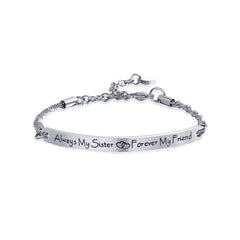 Always My Sister, Forever My Friend Bracelet – Meaningful Gift for Sister