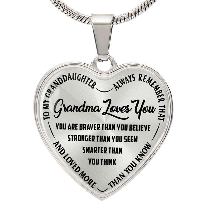 From Grandma – Heart Necklace | A Gift to Remind Her She’s Always Loved