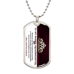 To My Badass Granddaughter – Dog Tag Necklace | A Gift for Her Strength & Confidence