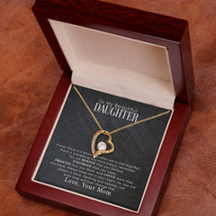 To My Beautiful Daughter – Forever Love Necklace | A Gift She’ll Always Treasure