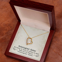Unbiological Sister Necklace – Forever Love Gift for Soul Sister