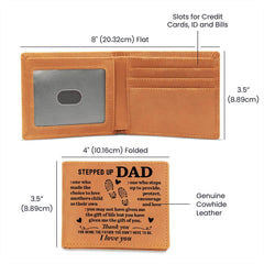 To My Stepdad – Thank You for Choosing to Love Me | Leather Wallet