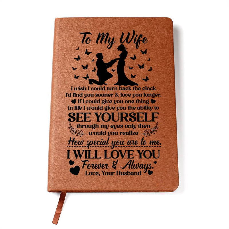 To My Wife Leather Journal – Meaningful Gift She’ll Treasure Every Day