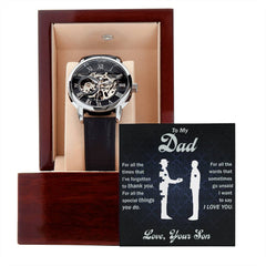 To My Dad – Always Remember I Love You | Luxury Openwork Watch