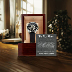 To My Man – Luxury Openwork Watch | A Timeless Gift for the One You Love