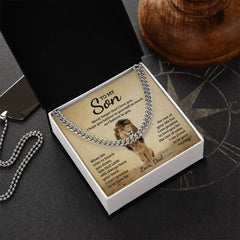 To My Son – Never Forget Cuban Link Chain | A Gift He’ll Wear Every Day