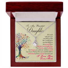 To My Daughter – Never Forget Your Worth Necklace | A Meaningful Gift She’ll Keep Forever
