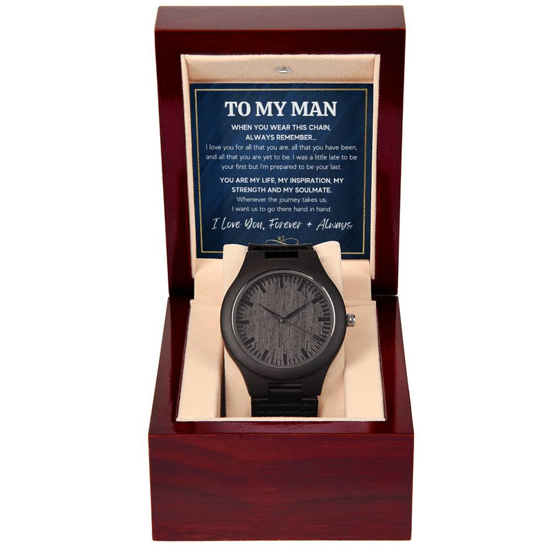 To My Man – Inspiration Wooden Watch | A Timeless Gift He’ll Never Forget