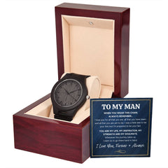 To My Man – Inspiration Wooden Watch | A Timeless Gift He’ll Never Forget