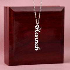 To My Daughter – Personalized Vertical Name Necklace | A Gift She’ll Treasure Forever
