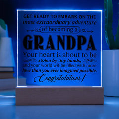 To My Grandpa – Acrylic Plaque | A Meaningful Gift He’ll Treasure Forever