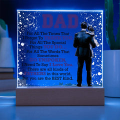 Thank You Dad – A Light That Reminds Him He’s Loved | LED Acrylic Plaque