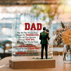 Thank You Dad – A Light That Reminds Him He’s Loved | LED Acrylic Plaque