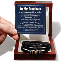 To My Grandson – Love You Forever Bracelet | A Gift He’ll Always Carry