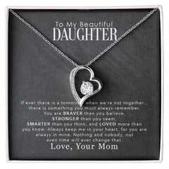 To My Beautiful Daughter – Forever Love Necklace | A Gift She’ll Always Treasure