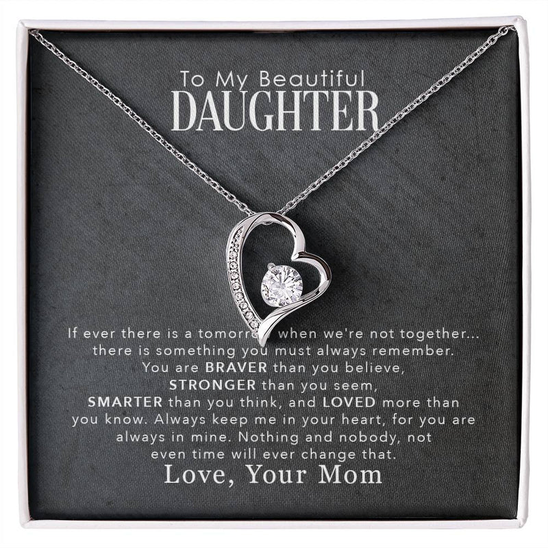 To My Beautiful Daughter – Forever Love Necklace | A Gift She’ll Always Treasure
