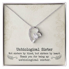 Unbiological Sister Necklace – Forever Love Gift for Soul Sister