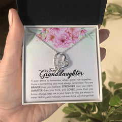 To My Granddaughter – Forever Love Necklace | A Gift for Your Brave Girl