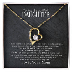 To My Beautiful Daughter – Forever Love Necklace | A Gift She’ll Always Treasure