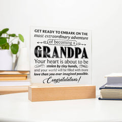 To My Grandpa – Acrylic Plaque | A Meaningful Gift He’ll Treasure Forever