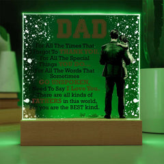 Thank You Dad – A Light That Reminds Him He’s Loved | LED Acrylic Plaque