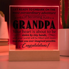 To My Grandpa – Acrylic Plaque | A Meaningful Gift He’ll Treasure Forever