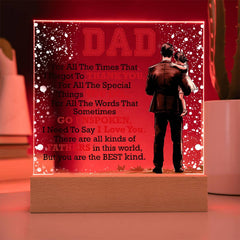 Thank You Dad – A Light That Reminds Him He’s Loved | LED Acrylic Plaque