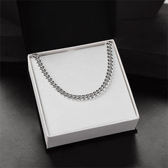To My Son – Never Forget Cuban Link Chain | A Gift He’ll Wear Every Day