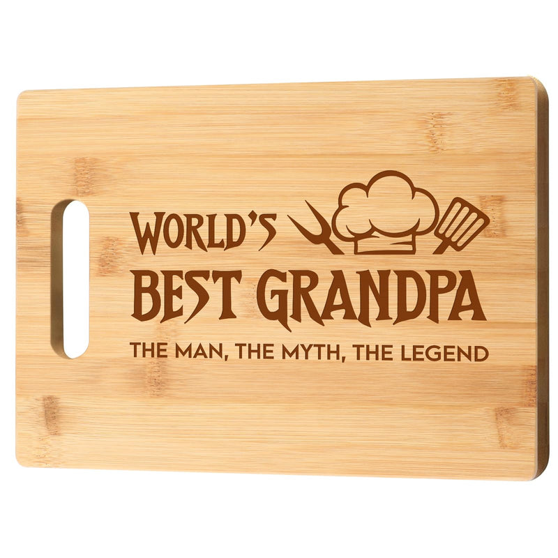 World’s Best Grandpa Cutting Board – A Practical & Meaningful Gift He’ll Love