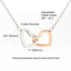 To My Best Friend – Interlocking Hearts Necklace | A Gift That Celebrates Your Bond
